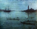Nocturne in Blue and Silver The Lagoon, Venice by James Abbott McNeill Whistler